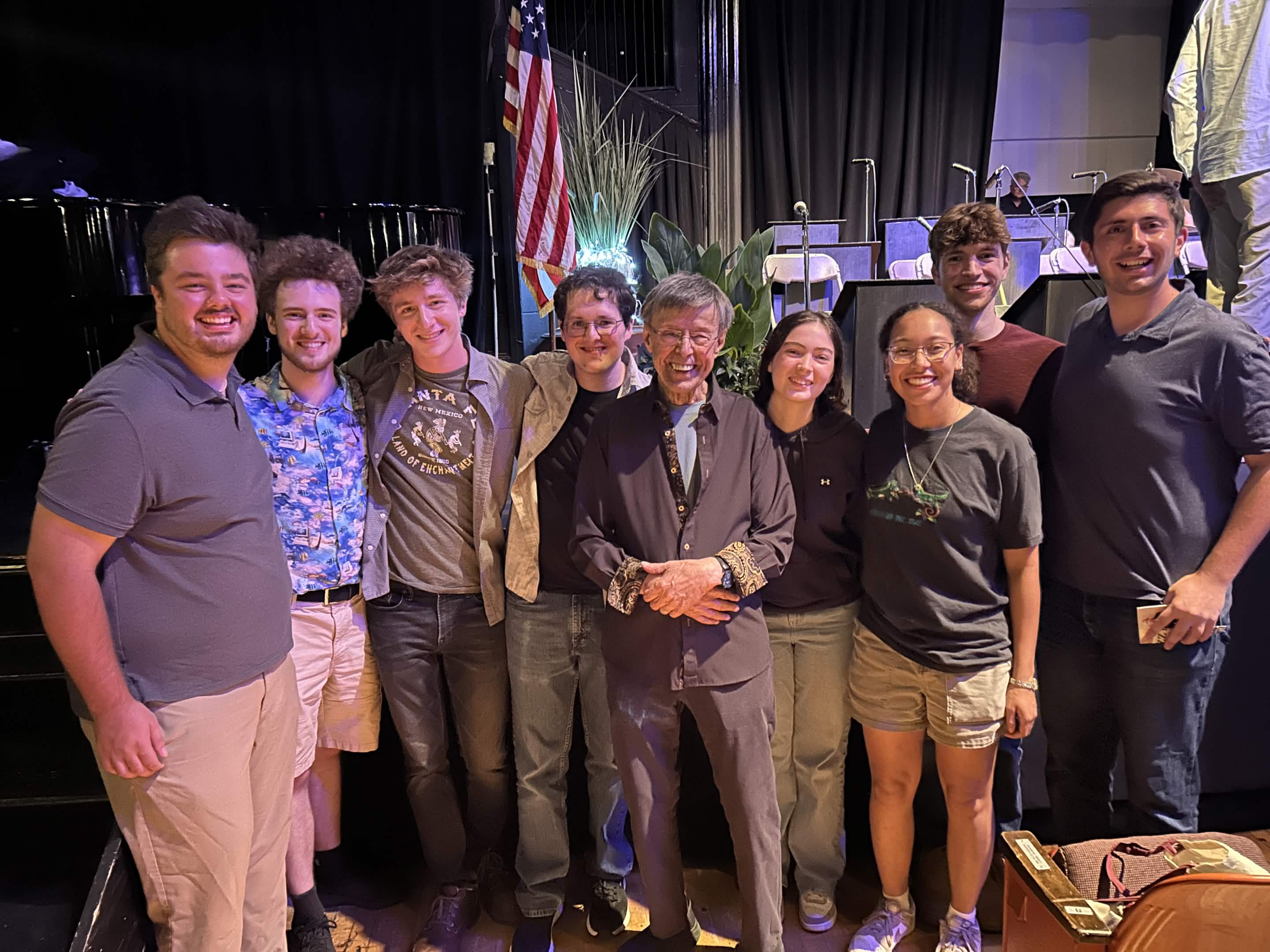 CMTF poses with Gap Mangione after he and his band serenades us during one of the best hours of our lives. With the ENTIRE MANGIONE family sitting behind us, we were witnesses of the final Mangione performance in little Cazenovia, NY, as the audience was literally moved to tears by
his music. I am forever grateful I could share this experience with others that could appreciate this event as much as I did.