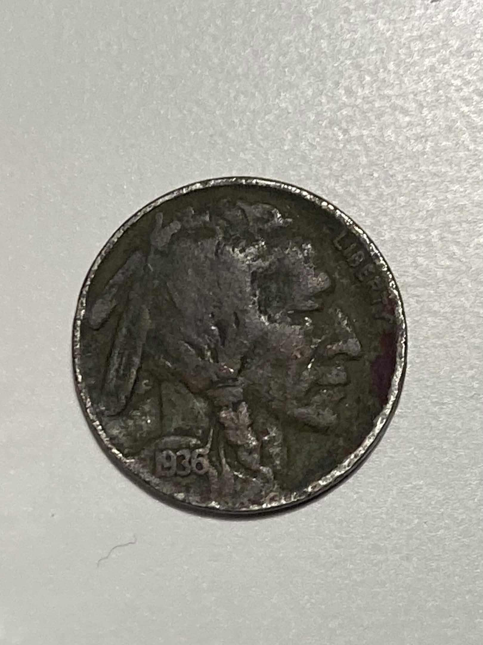 Lucky Buffalo Nickel: heads