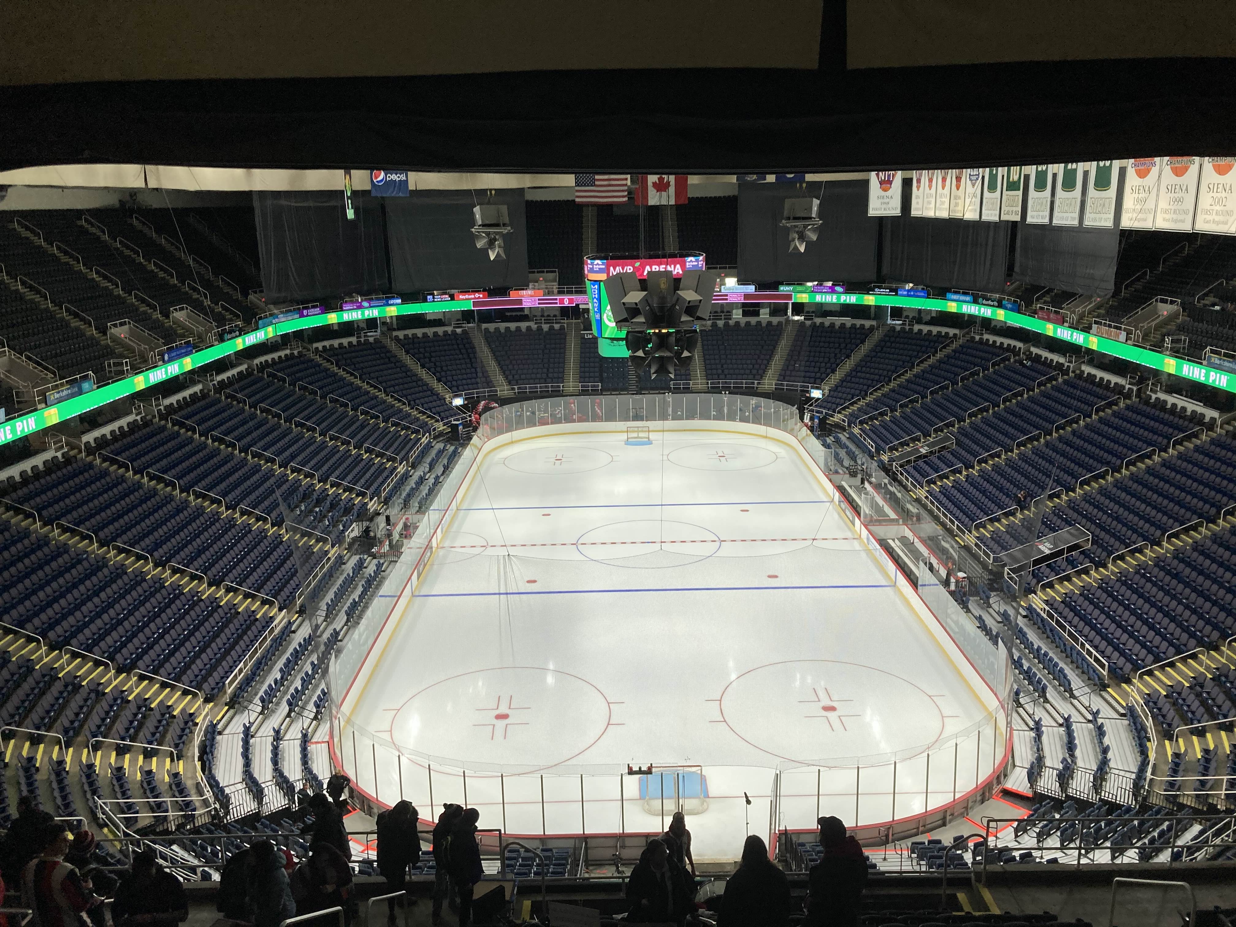 The empty MVP Arena